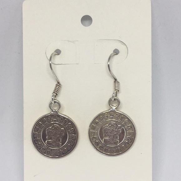 Mexican Silver coins earrings - Picture 1 of 3